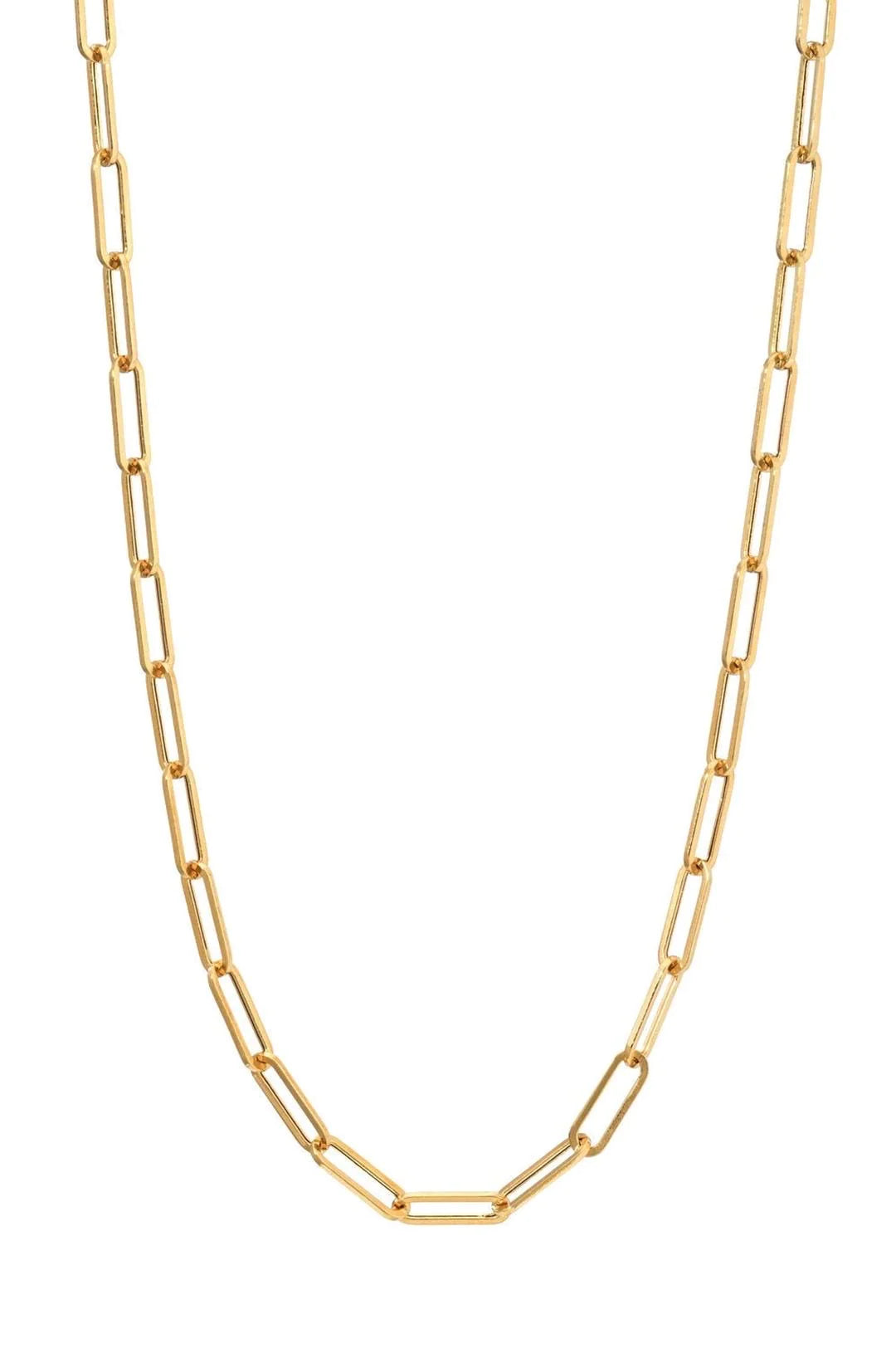 Paperclip Necklace 14K GF 18"