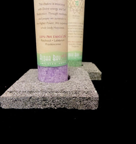 Lava Stone Pillar Holder