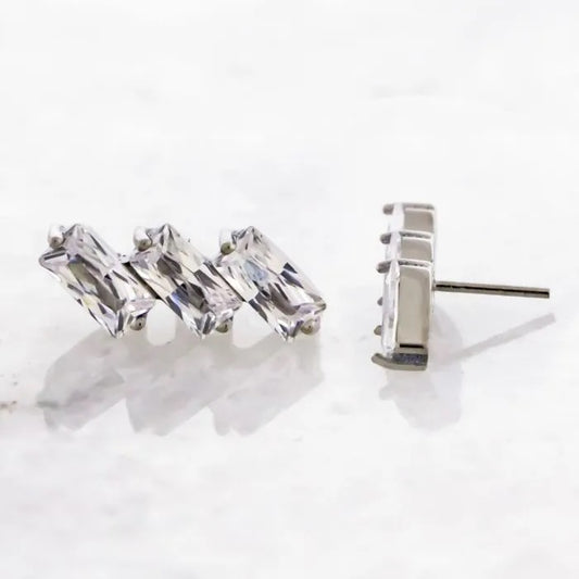 Triple Baguette Threadless End