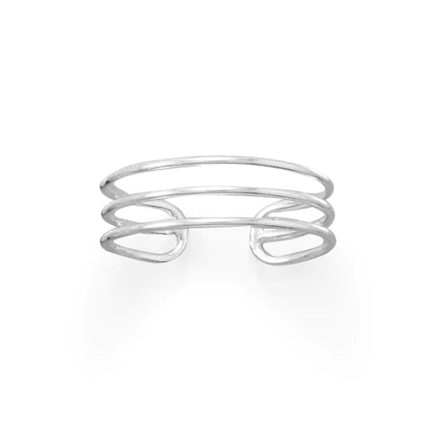 Triple Row Toe Ring