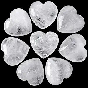 Clear Quartz Crystal Heart