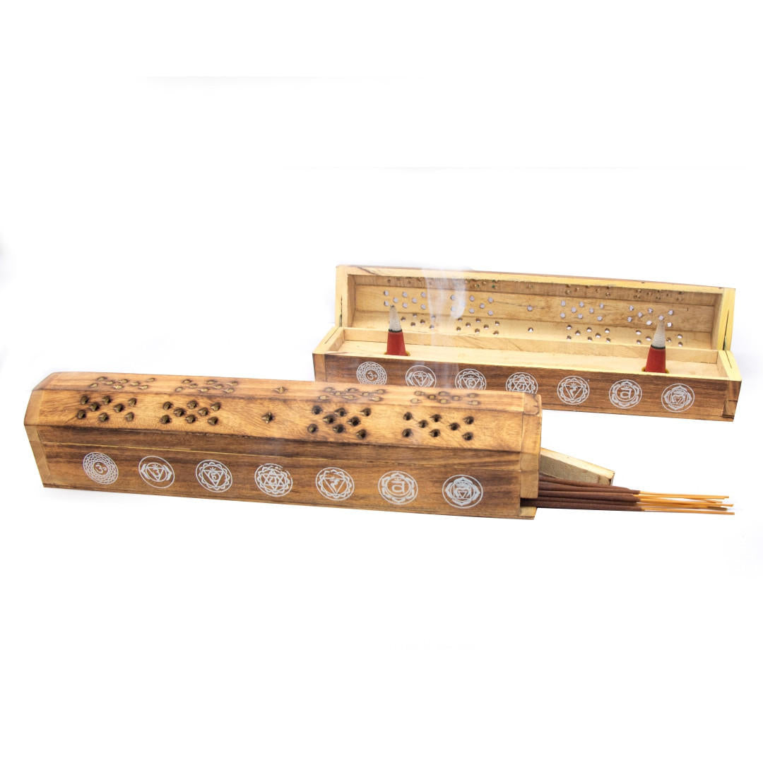 7 Chakra Incense and Cone Coffin Burner