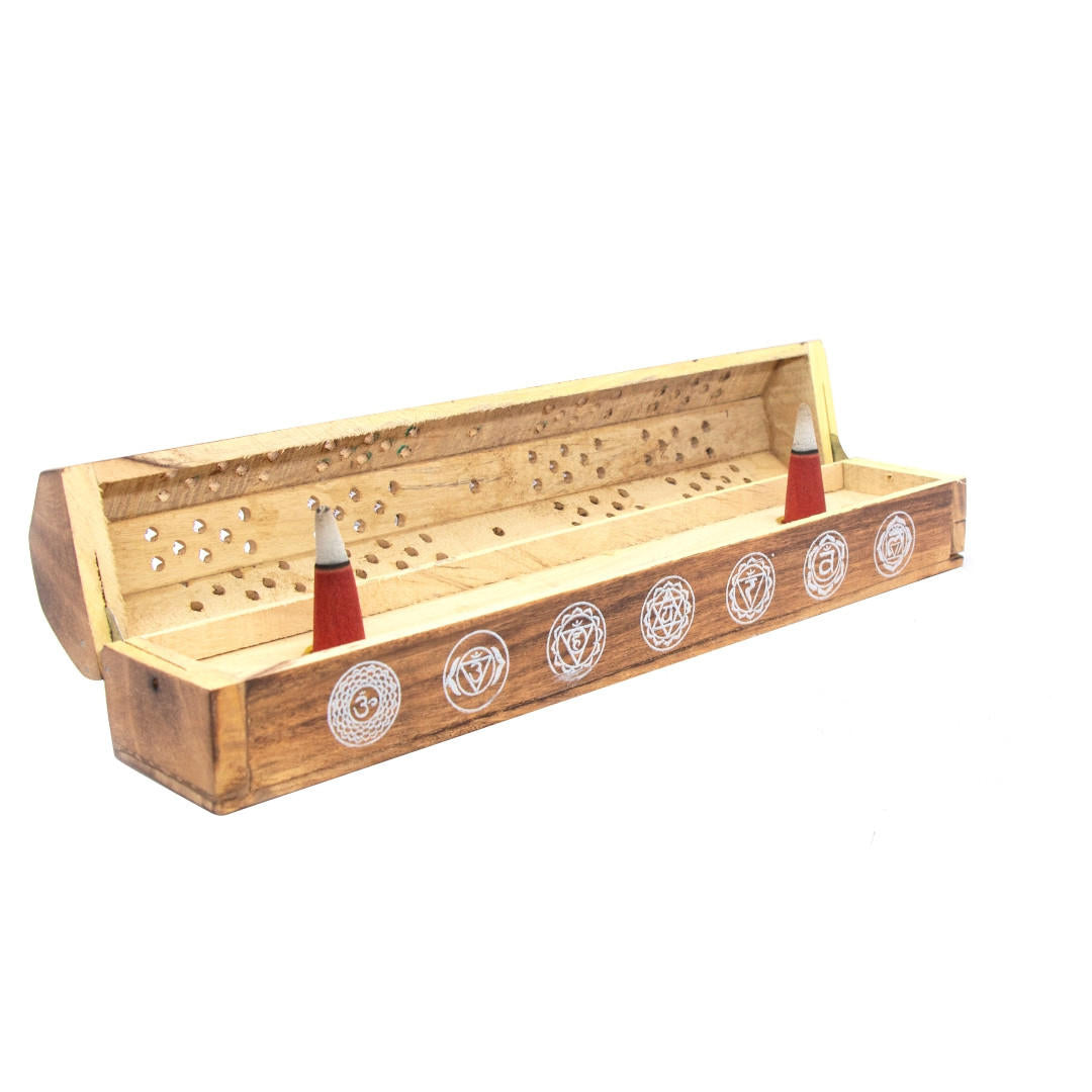 7 Chakra Incense and Cone Coffin Burner
