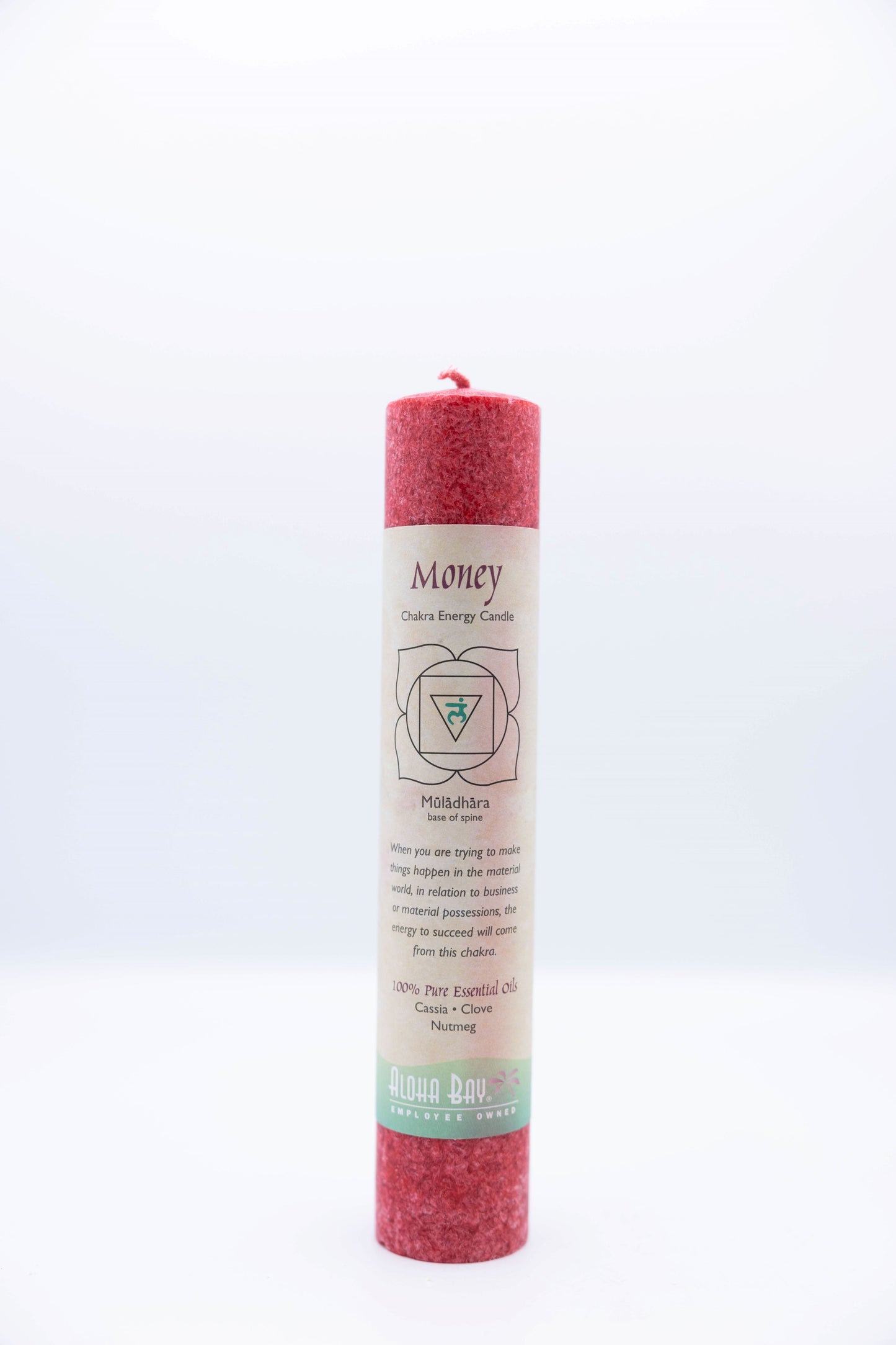 Chakra Candle Pillar Money