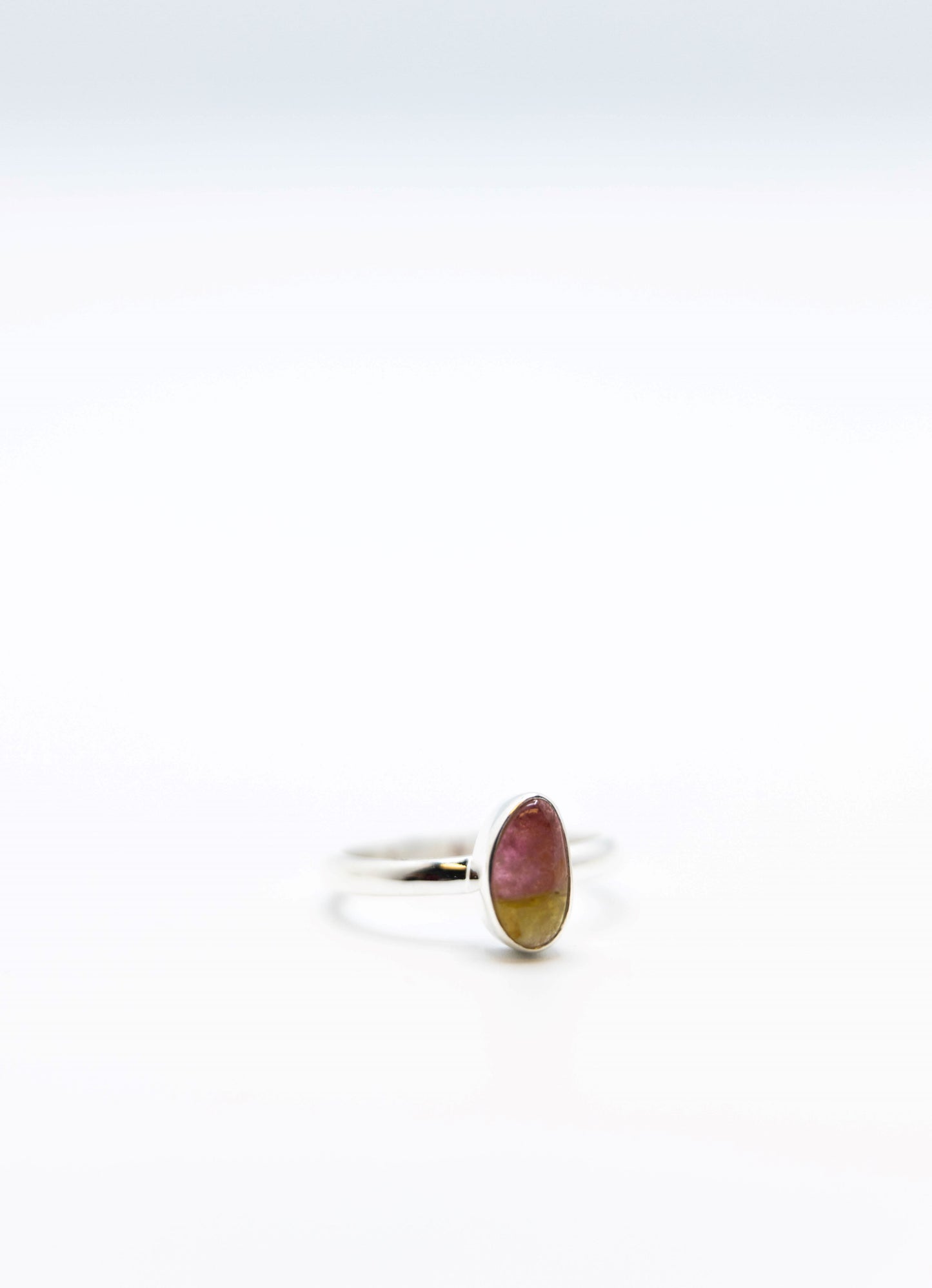 Watermelon Tourmaline Ring .925