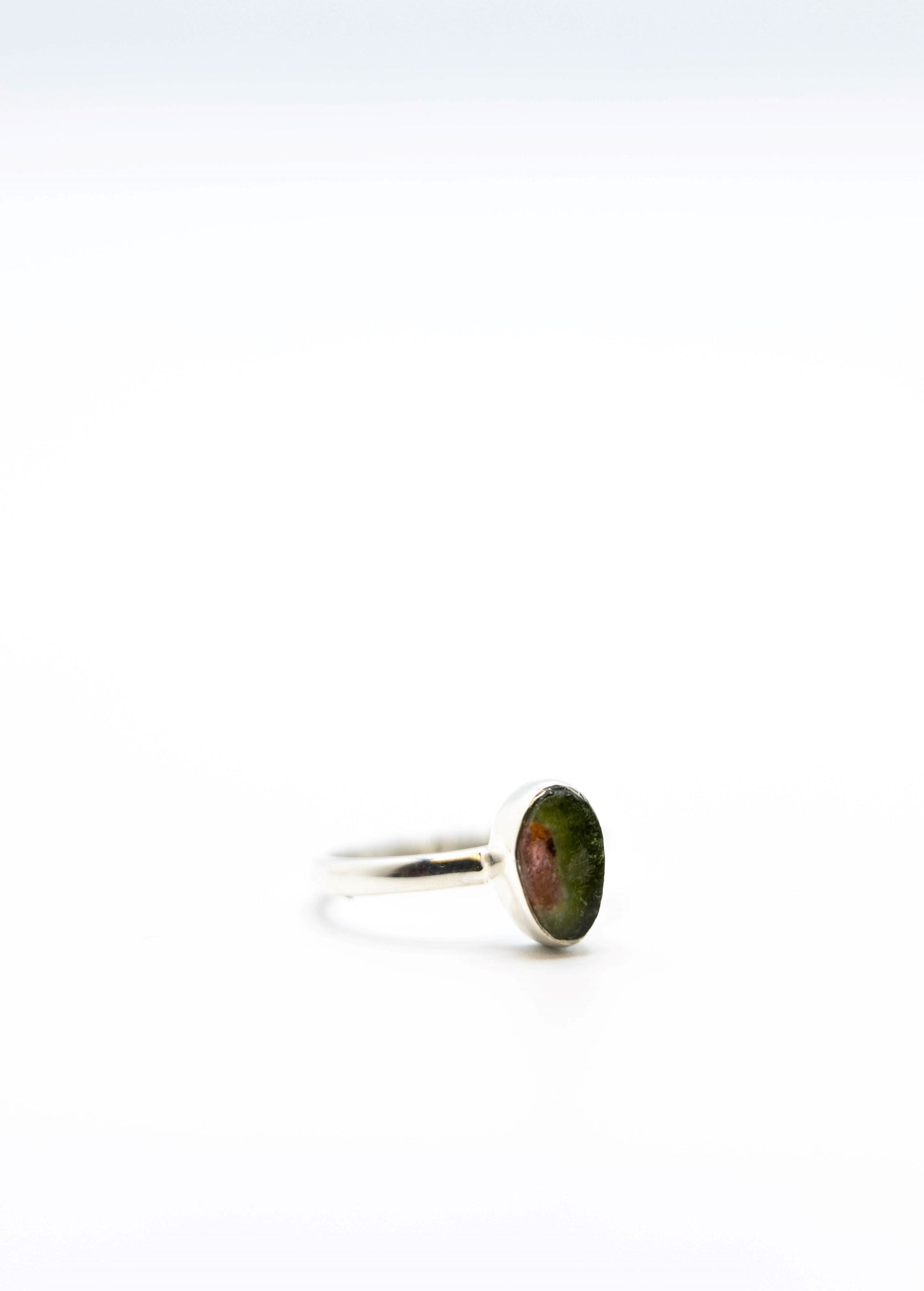 Watermelon Tourmaline Ring .925