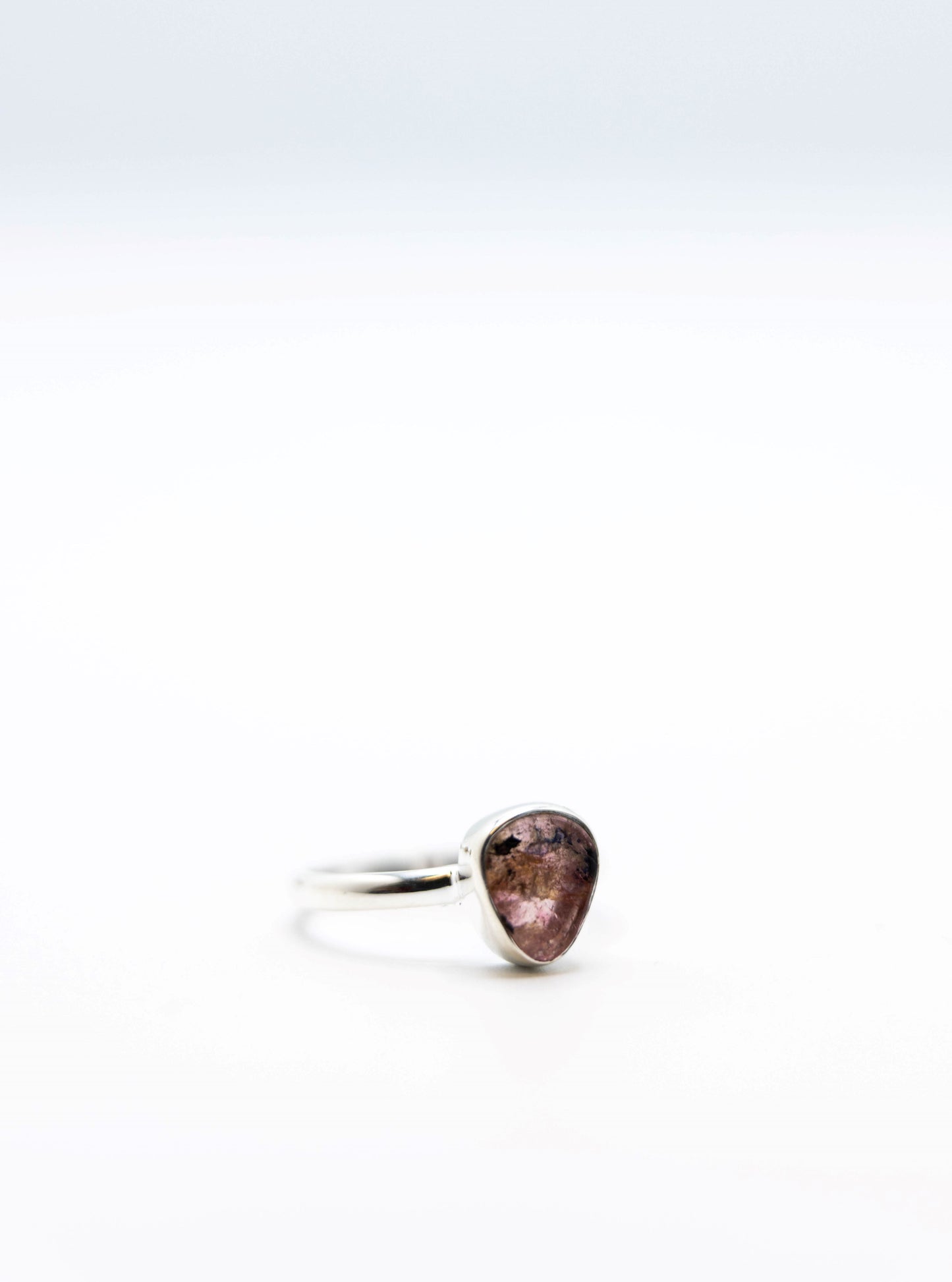 Watermelon Tourmaline Ring .925