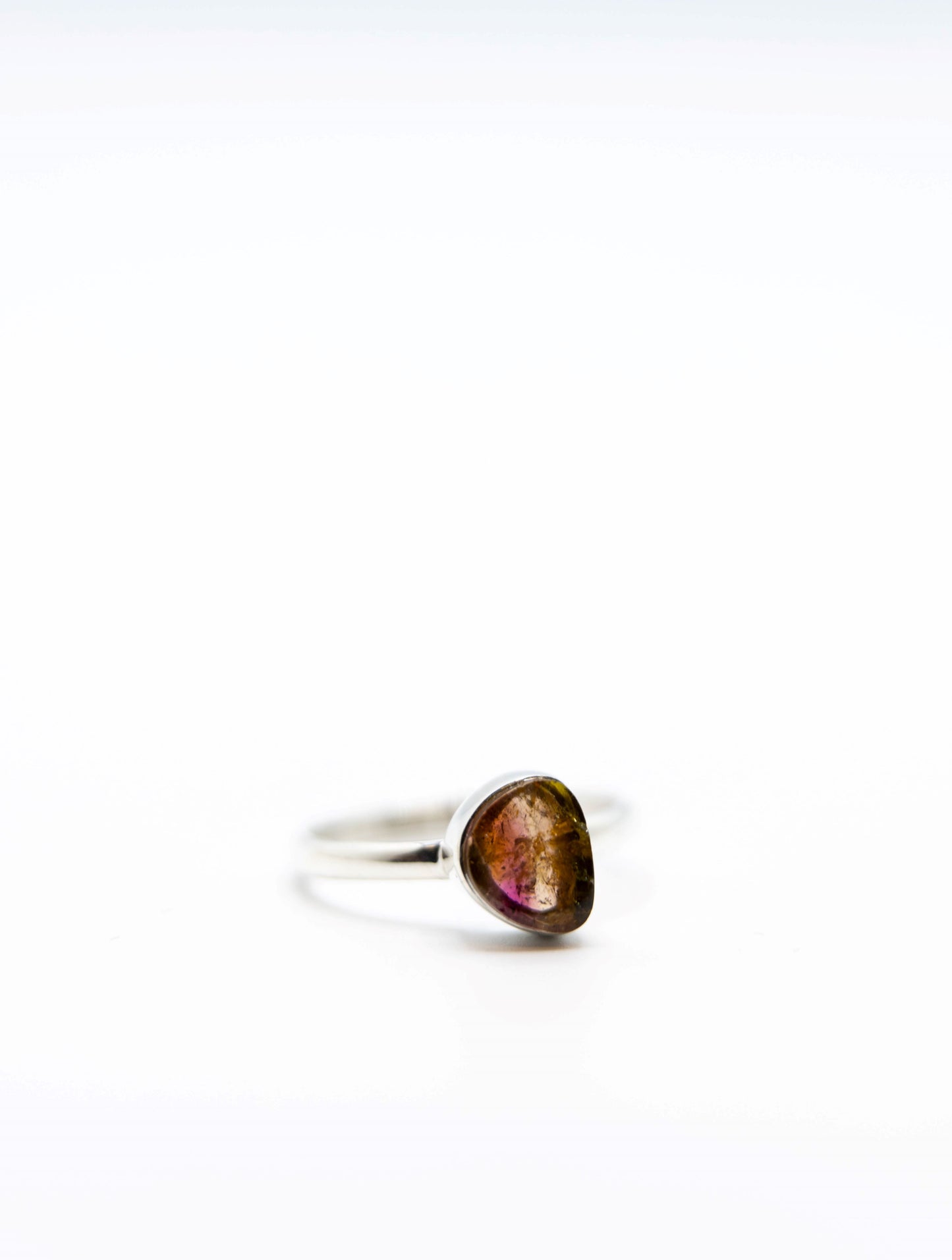 Watermelon Tourmaline Ring .925