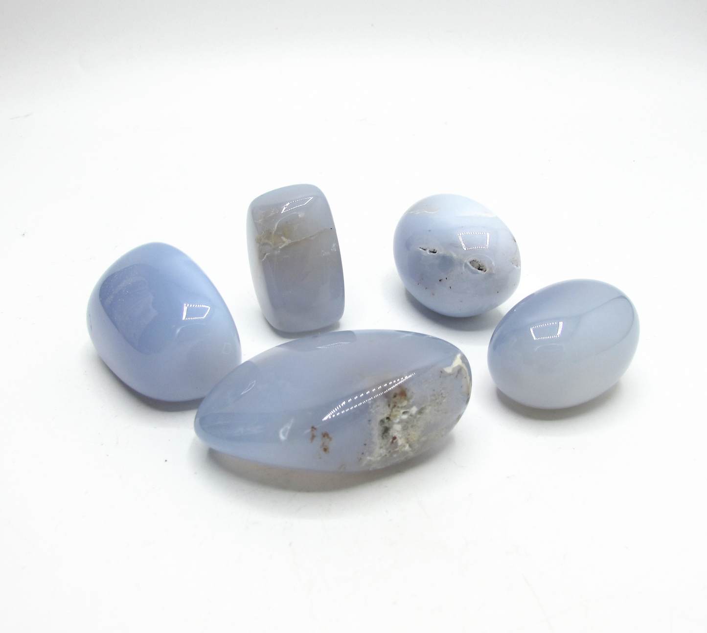 Blue Chalcedony Tumbled
