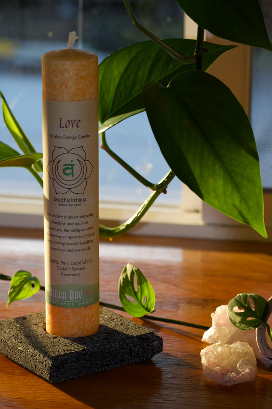 Lava Stone Pillar Holder