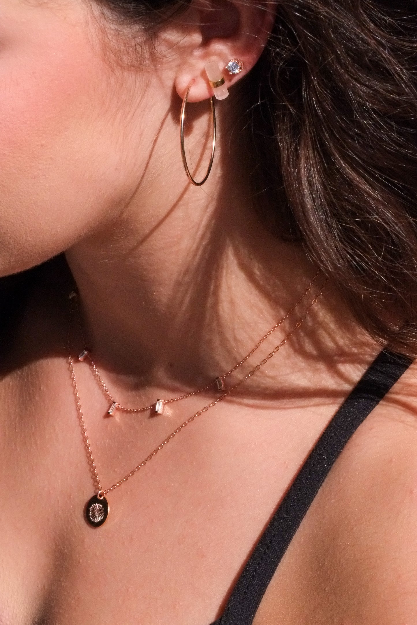 14K Rose Gold Fill Hoops