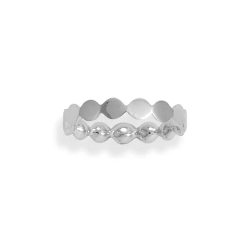 Dotted Band Ring .925