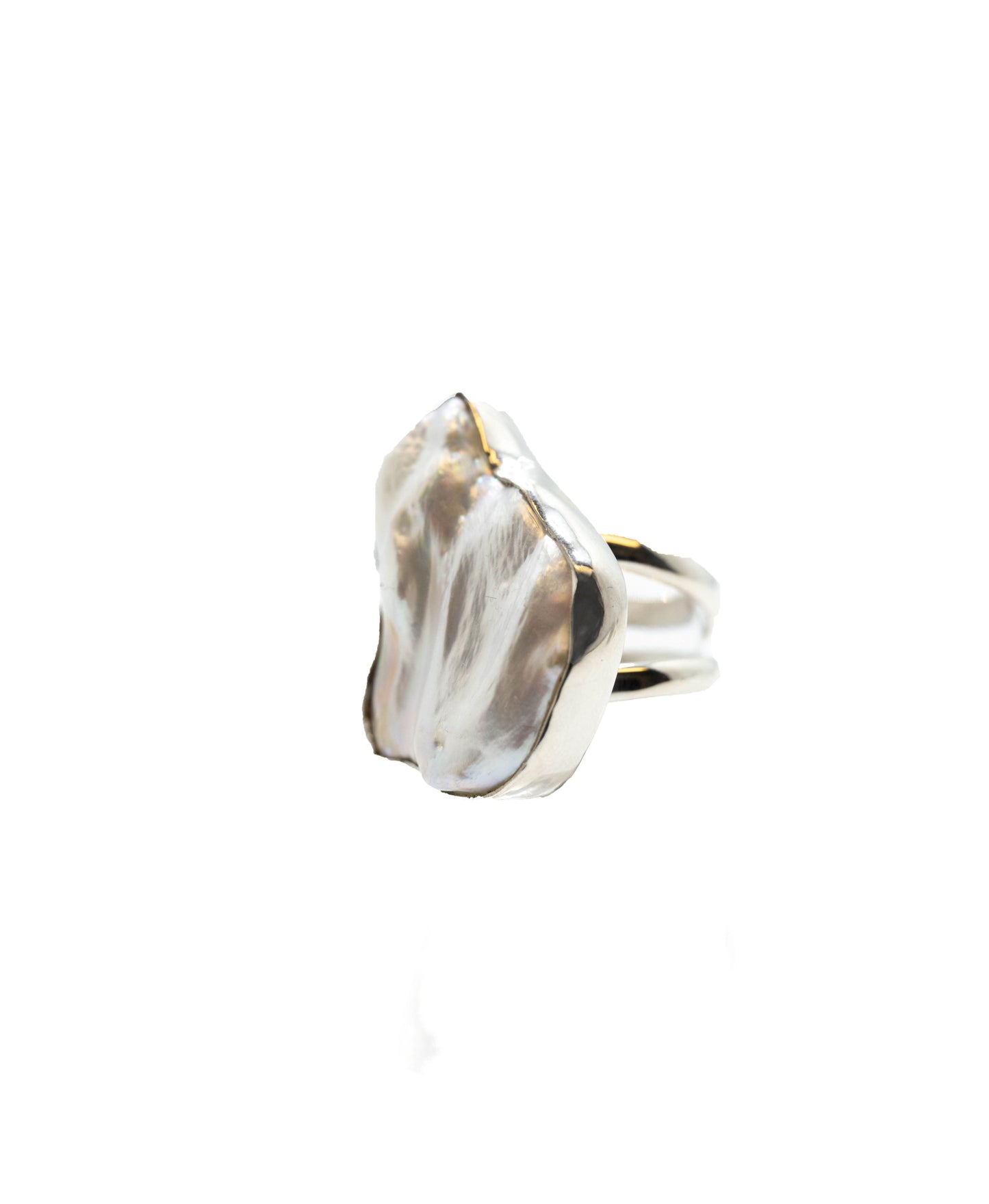 MOP Freeform Ring .925