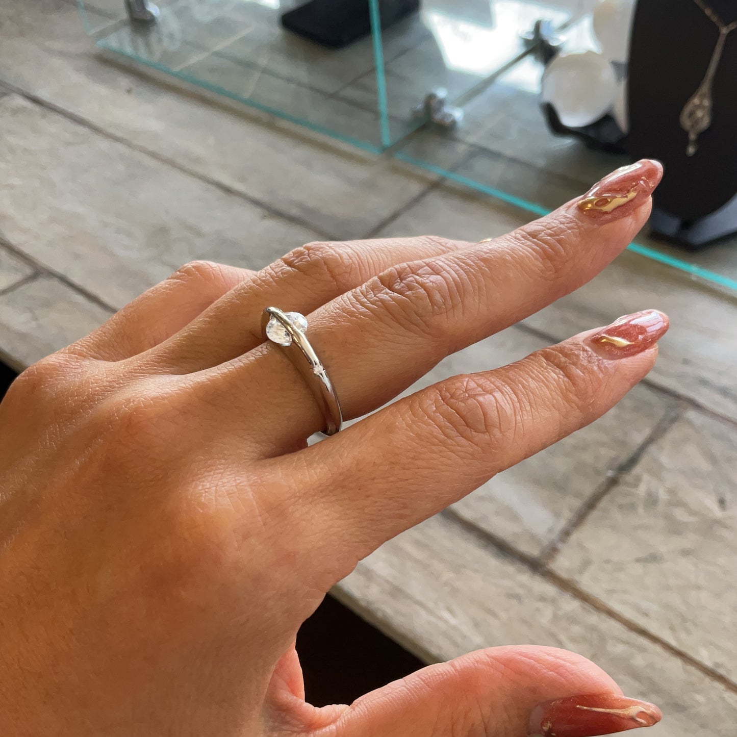 Saturn Globe Ring .925 - 6.5