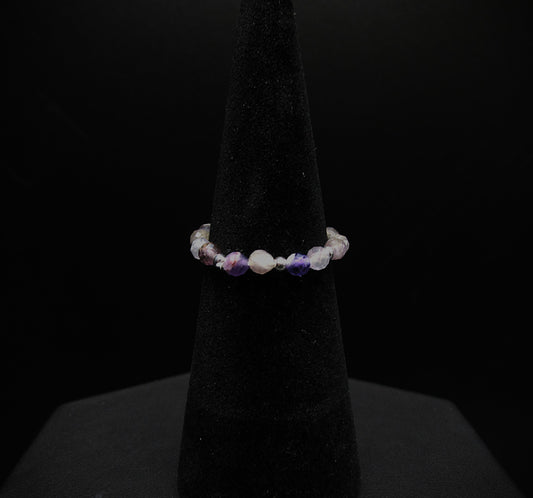 Amethyst Stretch Ring .925