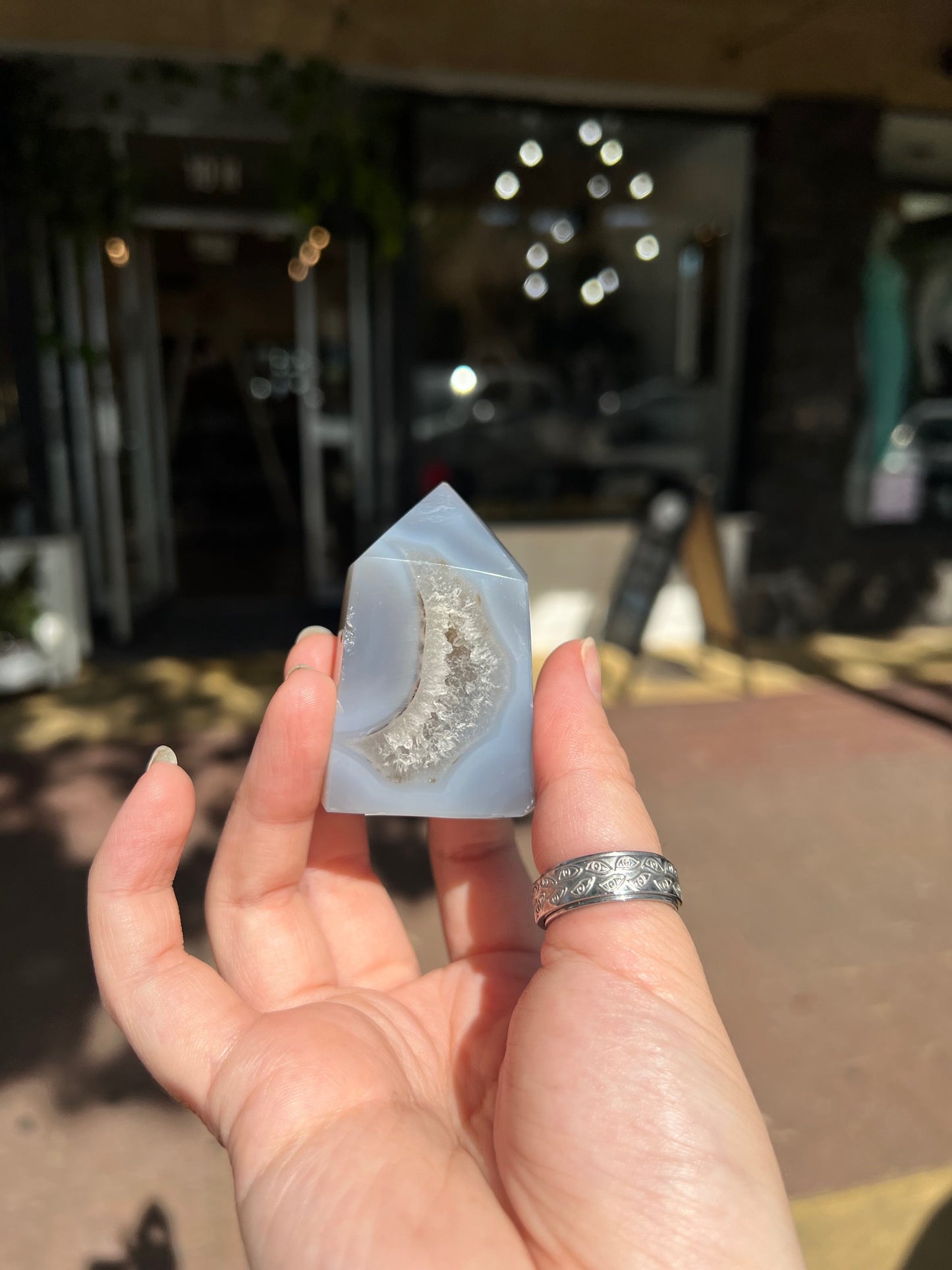 Agate Druzy Tower