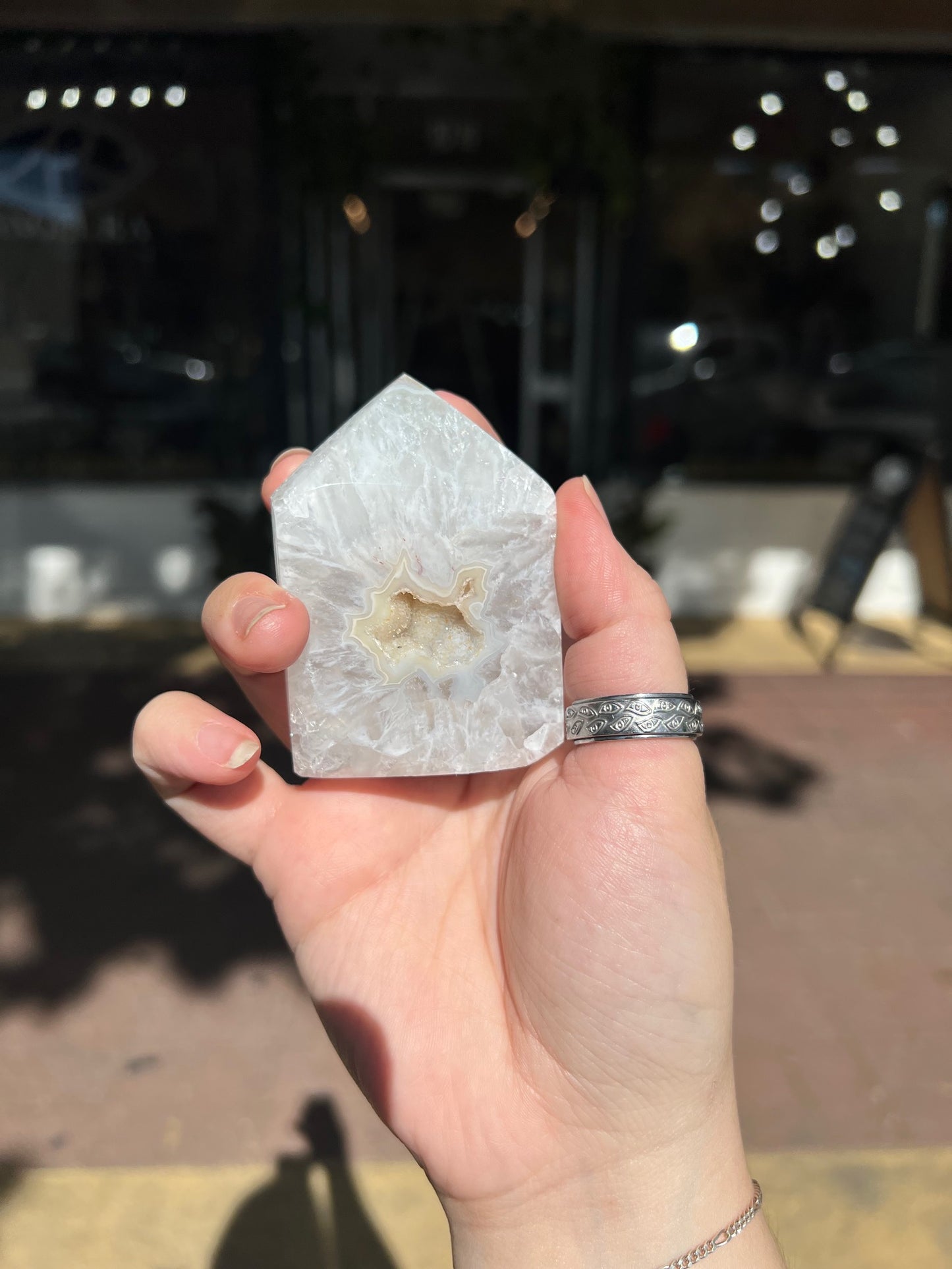 Agate Druzy Tower