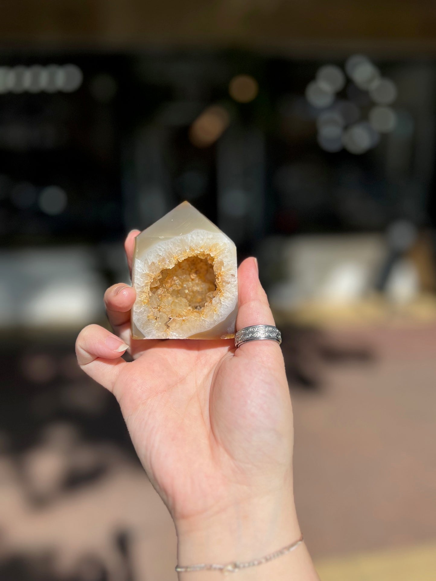 Agate Druzy Tower