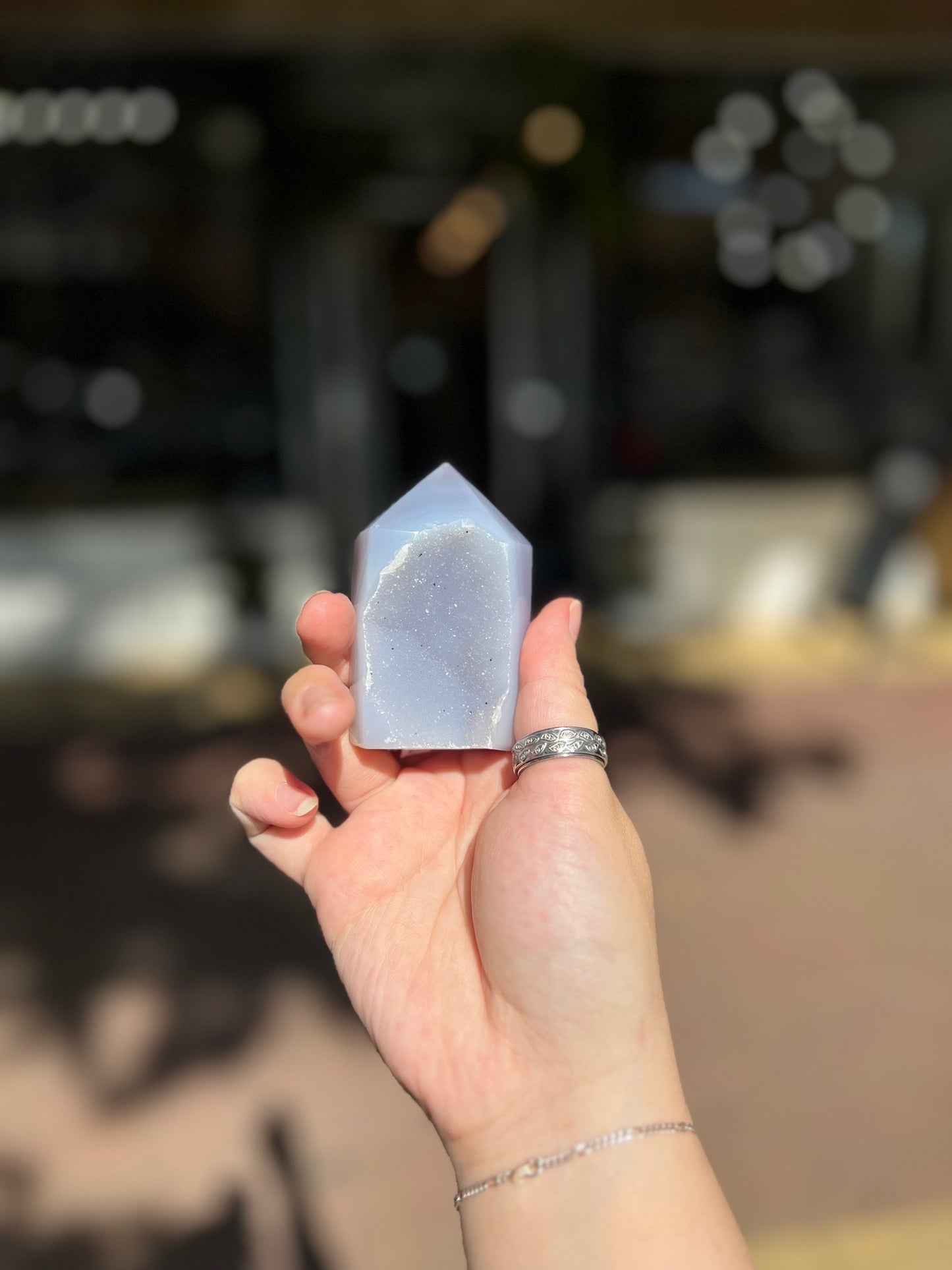 Agate Druzy Tower
