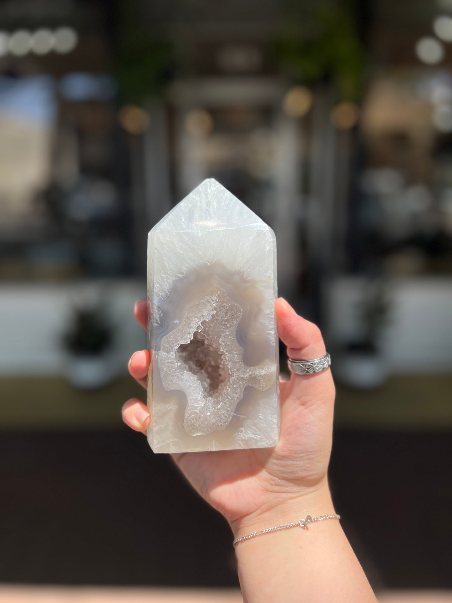 Agate Druzy Tower XL