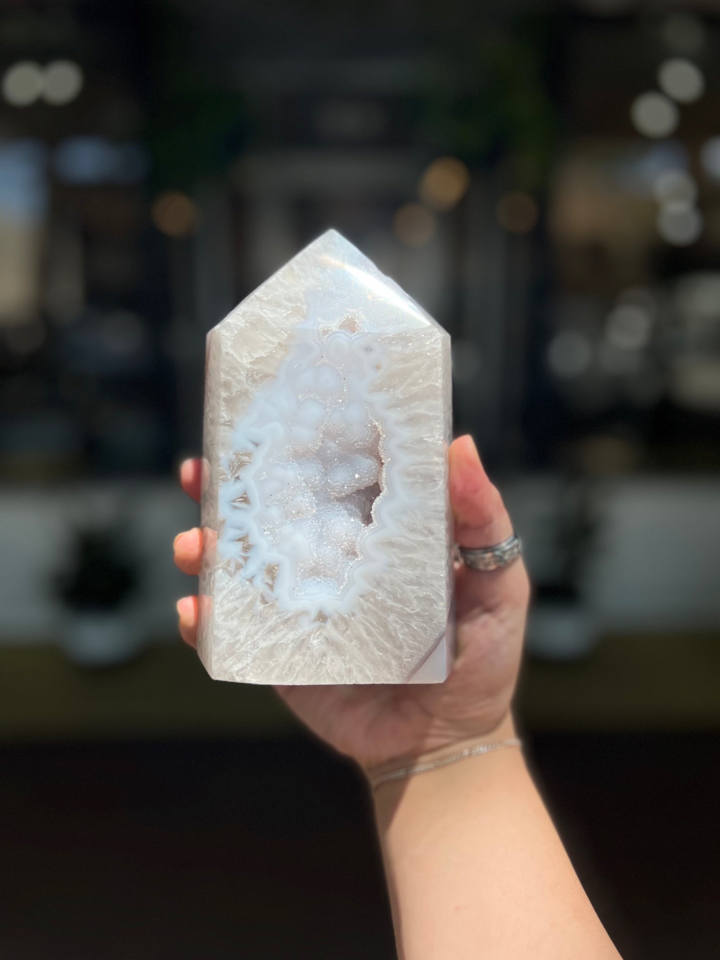 Agate Druzy Tower XL