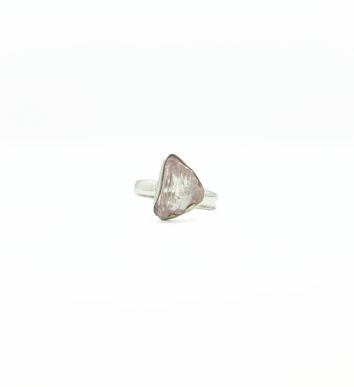 Raw Kunzite Ring .925