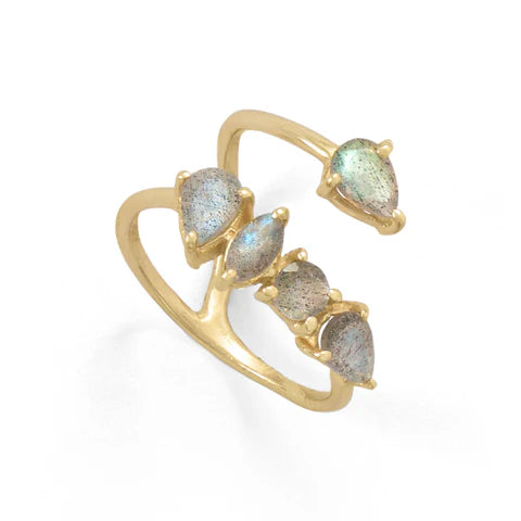 Labradorite Wrap Ring 14K GP