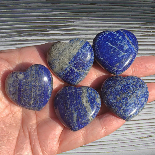 Lapis Lazuli Crystal Heart