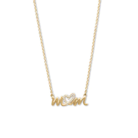 MOM Necklace 14K GP