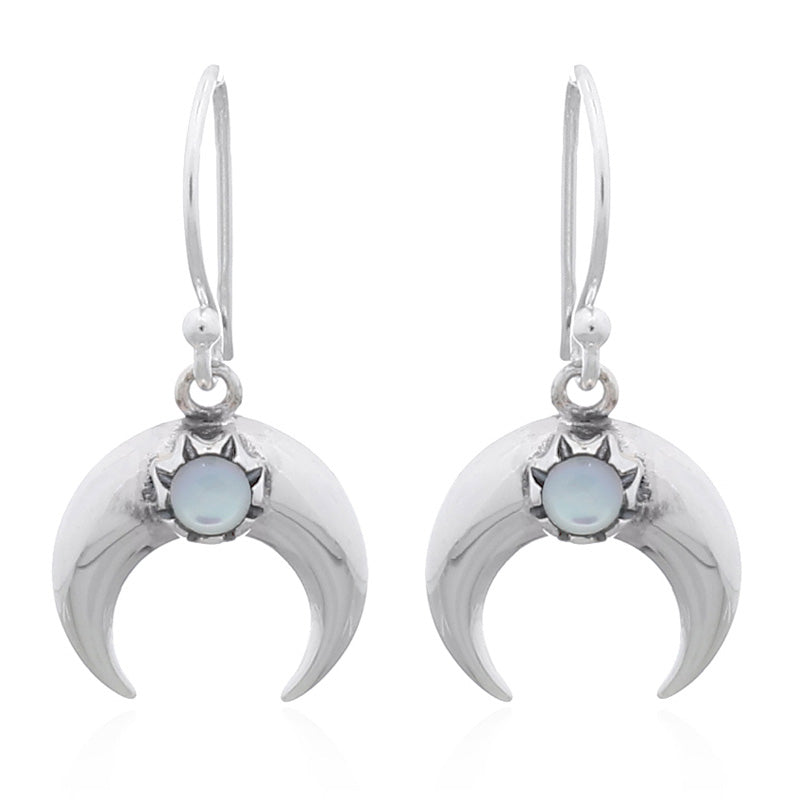 New Moon Pearl Earrings .925