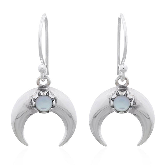 New Moon Pearl Earrings .925