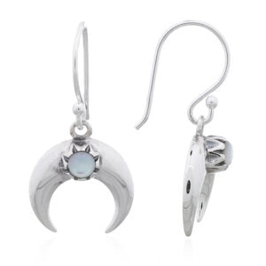 New Moon Pearl Earrings .925