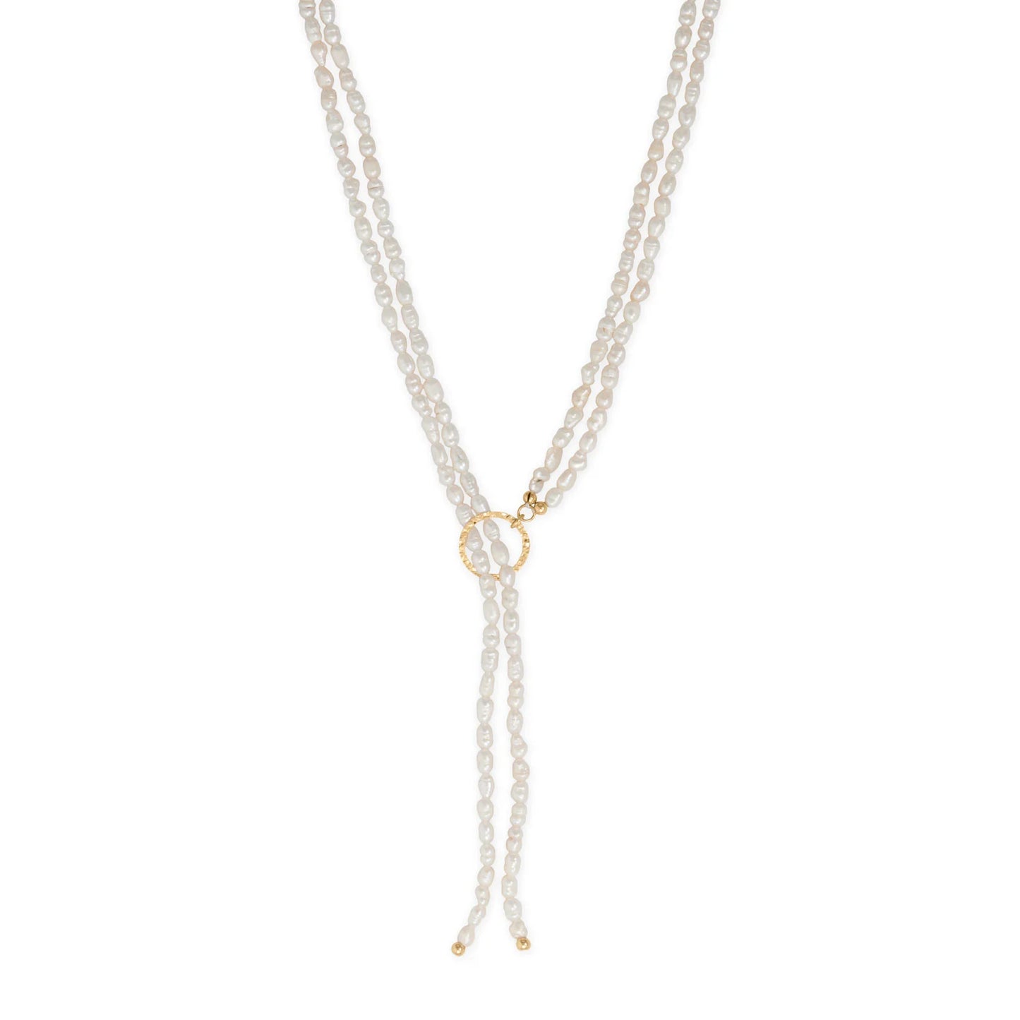 Pearl Lariat Strand - 14K Gold Fill