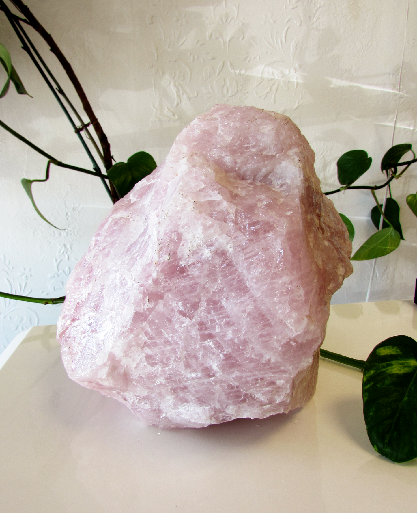 Raw Rose Quartz XXL
