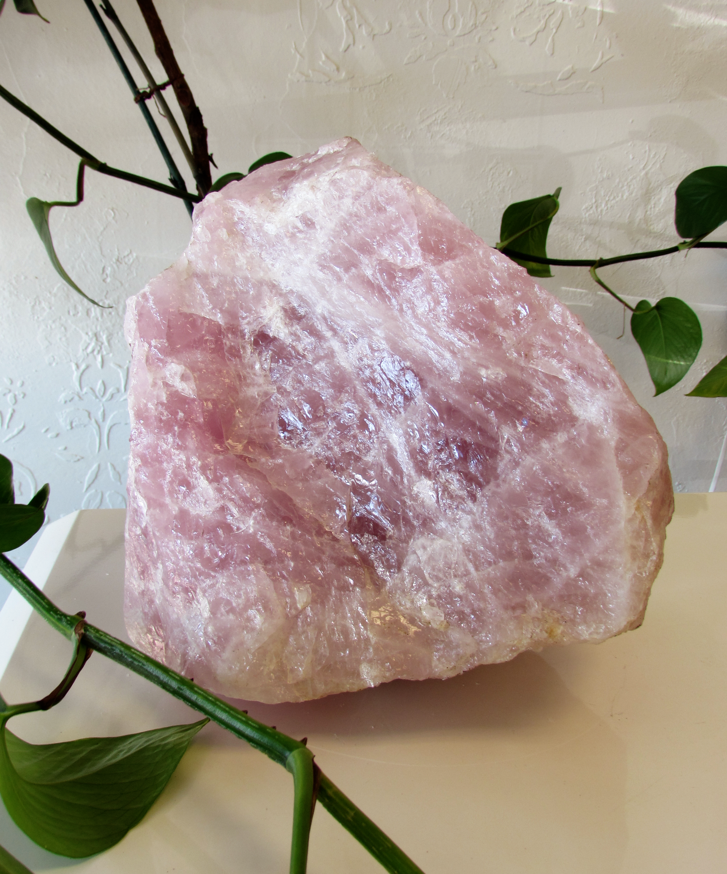 Raw Rose Quartz XXL