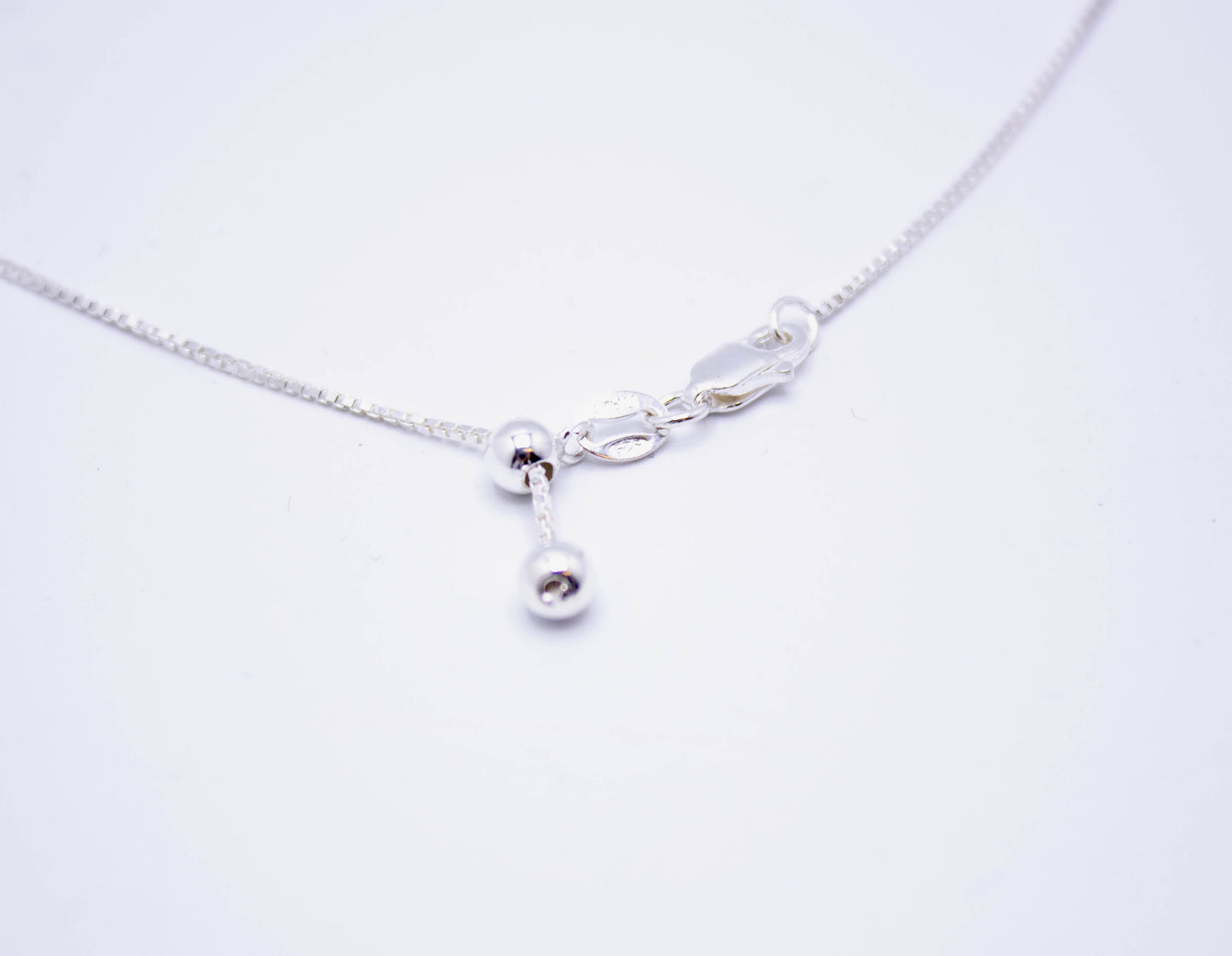 Lapis Lazuli Mini Crystal Point Necklaces .925 Adjustable Chain