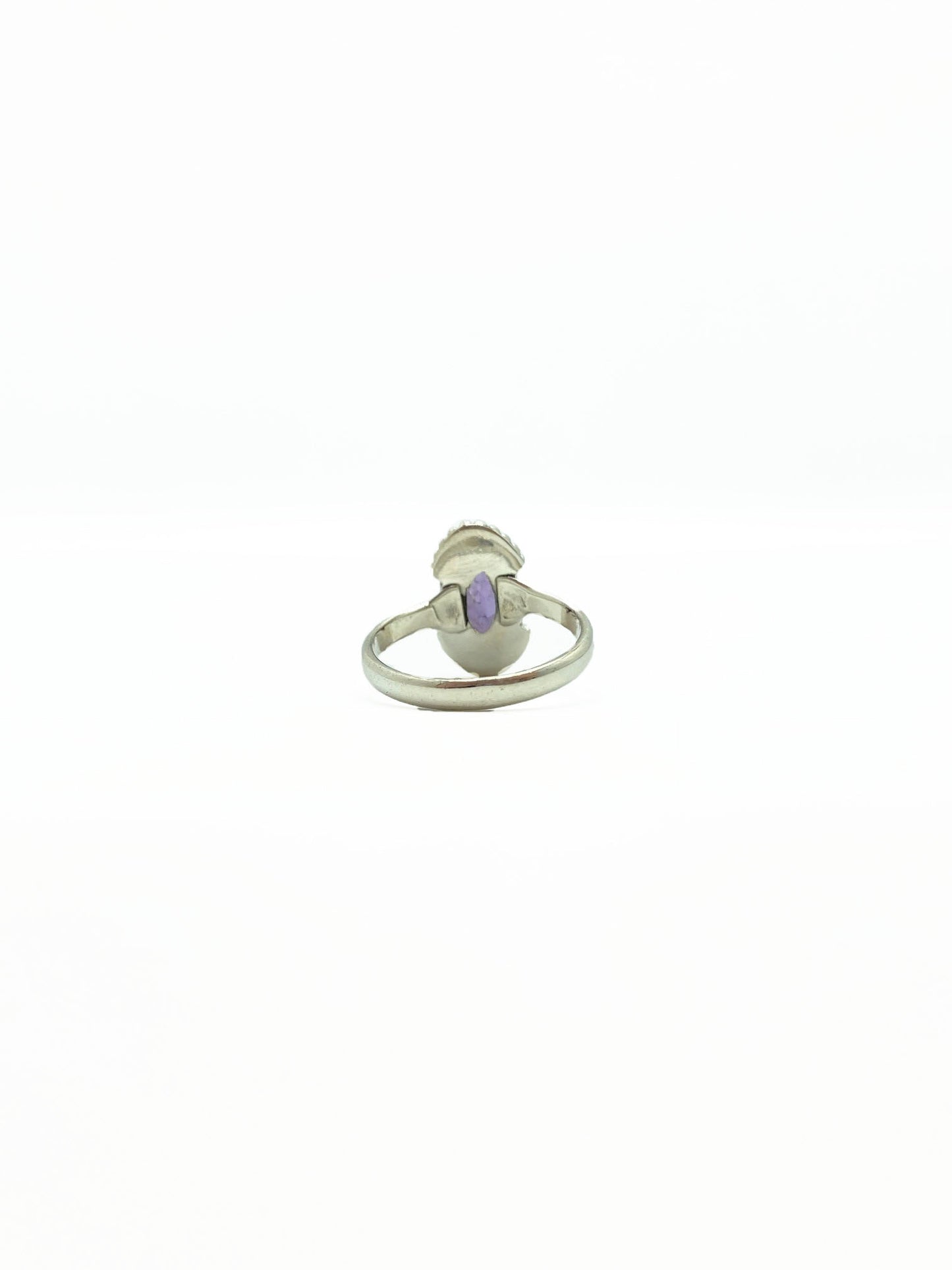 Amethyst Marquis Rope Fan Ring .925