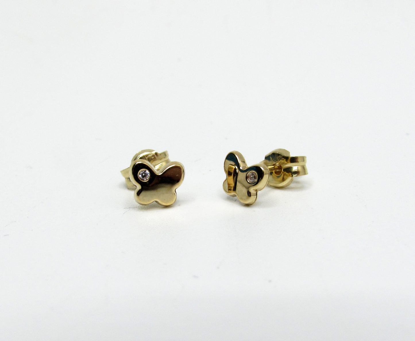 Gold Butterfly Stud 14K Gold