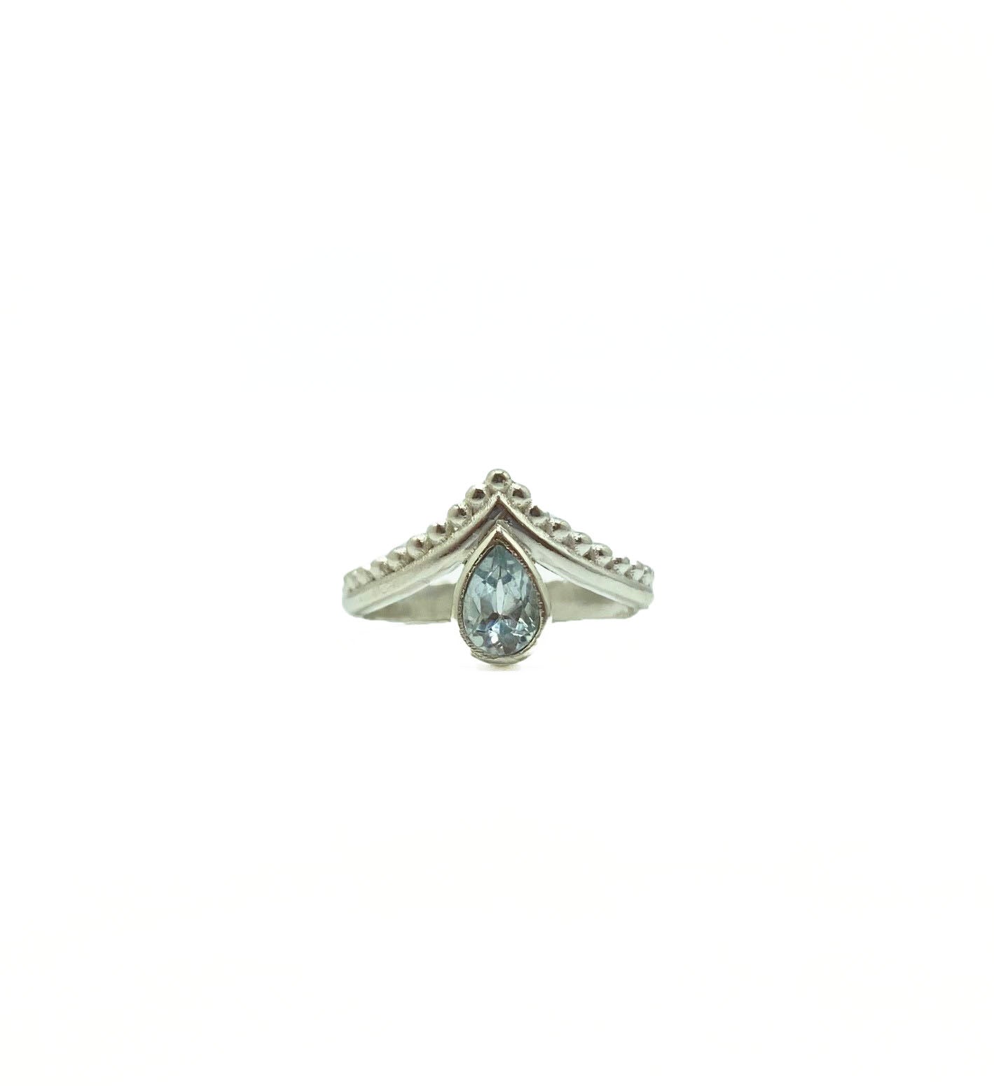 Blue Topaz Tiara Ring .925