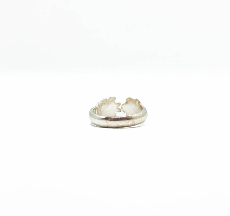 Butterfly + Flower Toe Ring .925