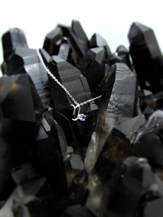 Capricorn Zodiac Pendant - Tanzanite – Sterling Silver