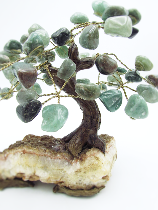 Green Aventurine Tree of Life | Citrine Cluster