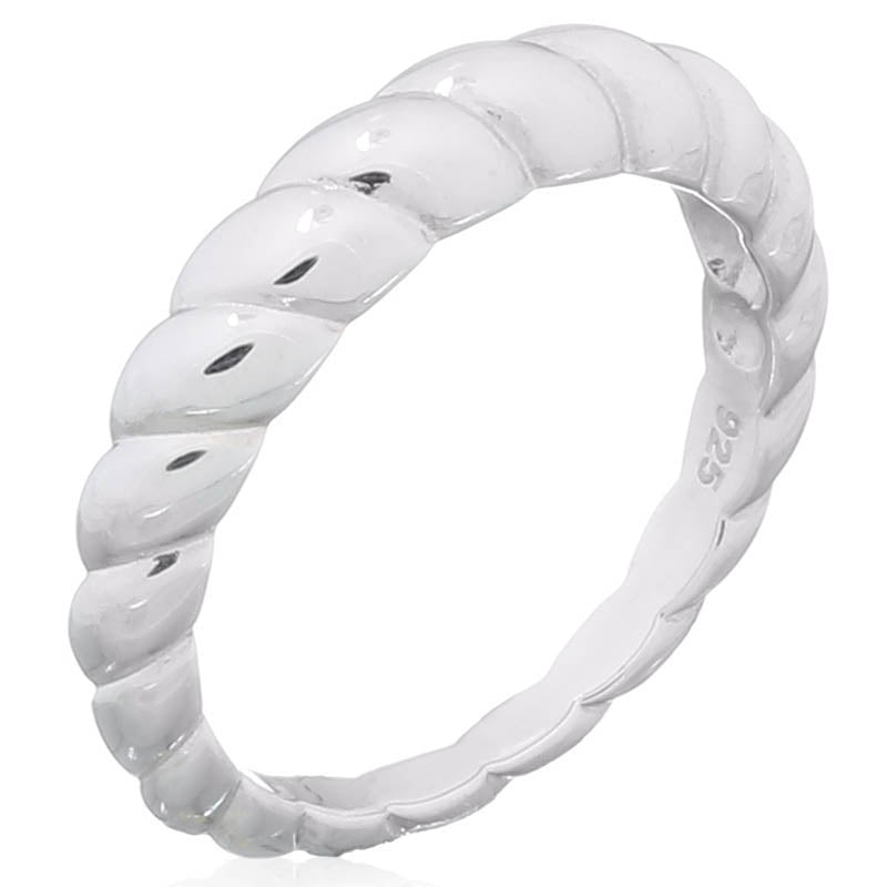Smooth Croissant Ring .925