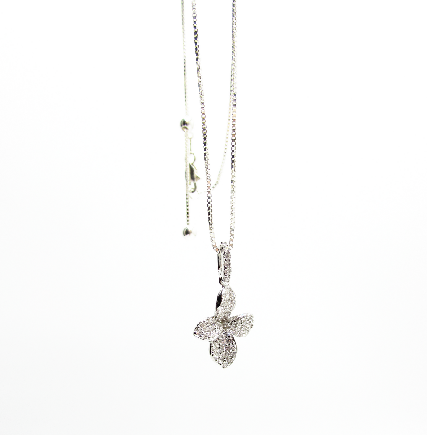 Bling Leaf Pendant NK .925