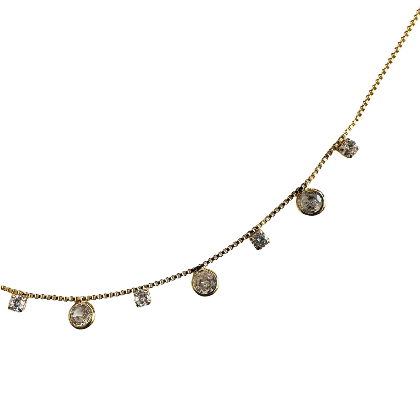 Sparkling CZ Necklace 14K GF