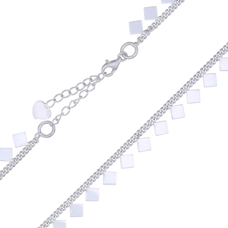 Shimmering Diamond Necklace .925