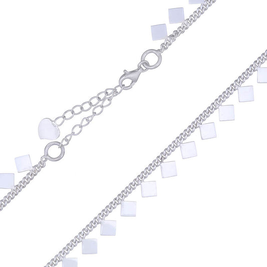 Shimmering Diamond Necklace .925