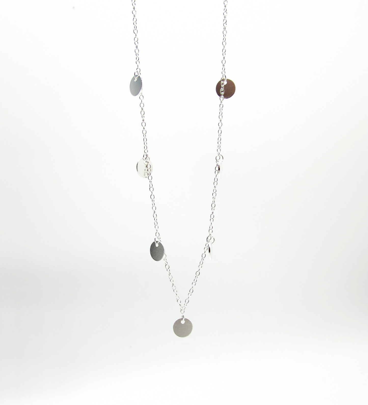 Silver Coins Necklace .925