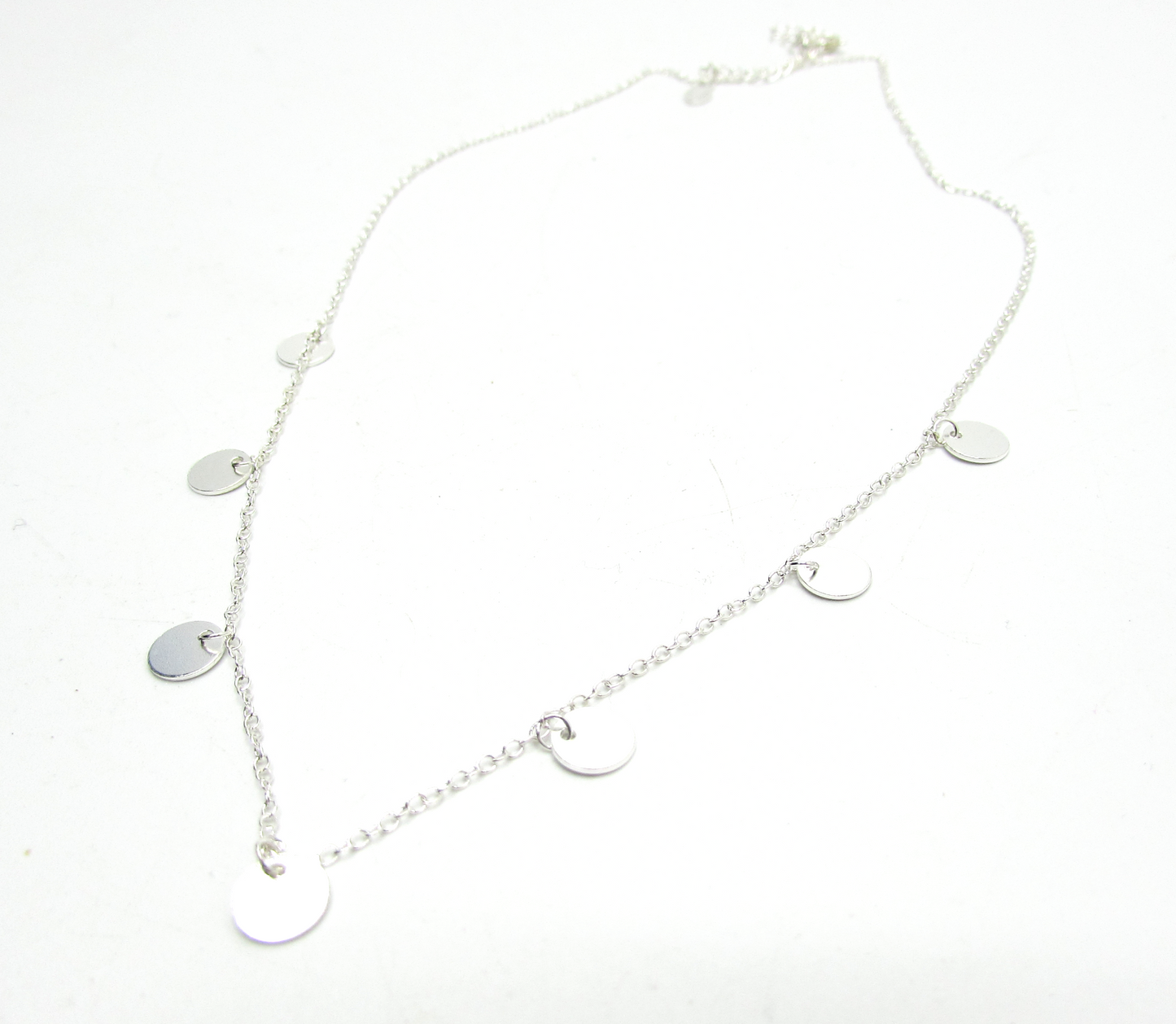 Silver Coins Necklace .925