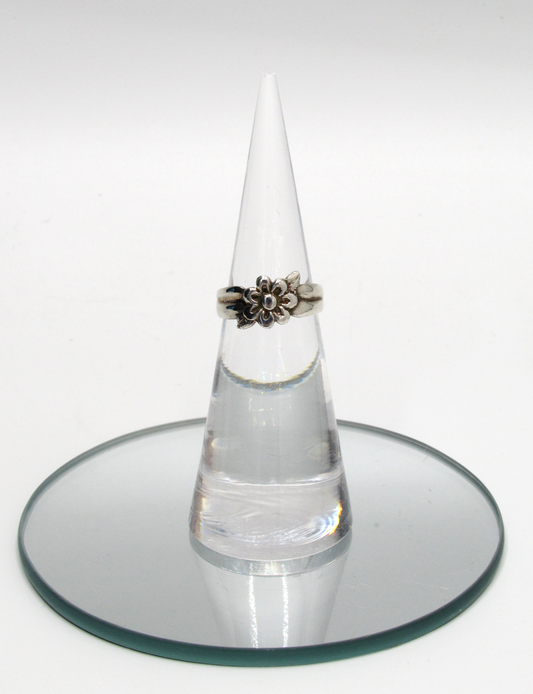 Flower Leaf Toe Ring .925